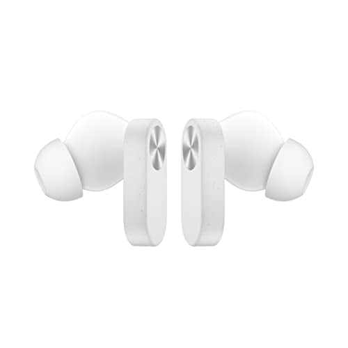 OnePlus Nord Buds 2 TWS in Ear Earbuds with Mic, Upto 25dB ANC 12.4mm Dynamic Titanium Drivers, Playback:Upto 36hr case, 4-Mic Design, IP55 Rating, Fast Charging [Lightening White]