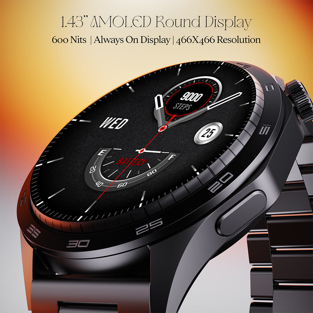 boAt Enigma Radiant  | Smartwatch with 1.43" Amoled Display, AI Voice Assistant, Multiple Watch Faces