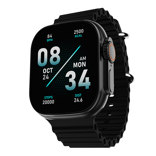 boAt Wave Glory | Smartwatch with 1.96"(4.97 cms) HD Display, BT Calling,  100+ Sports Modes, Premium Metal Body