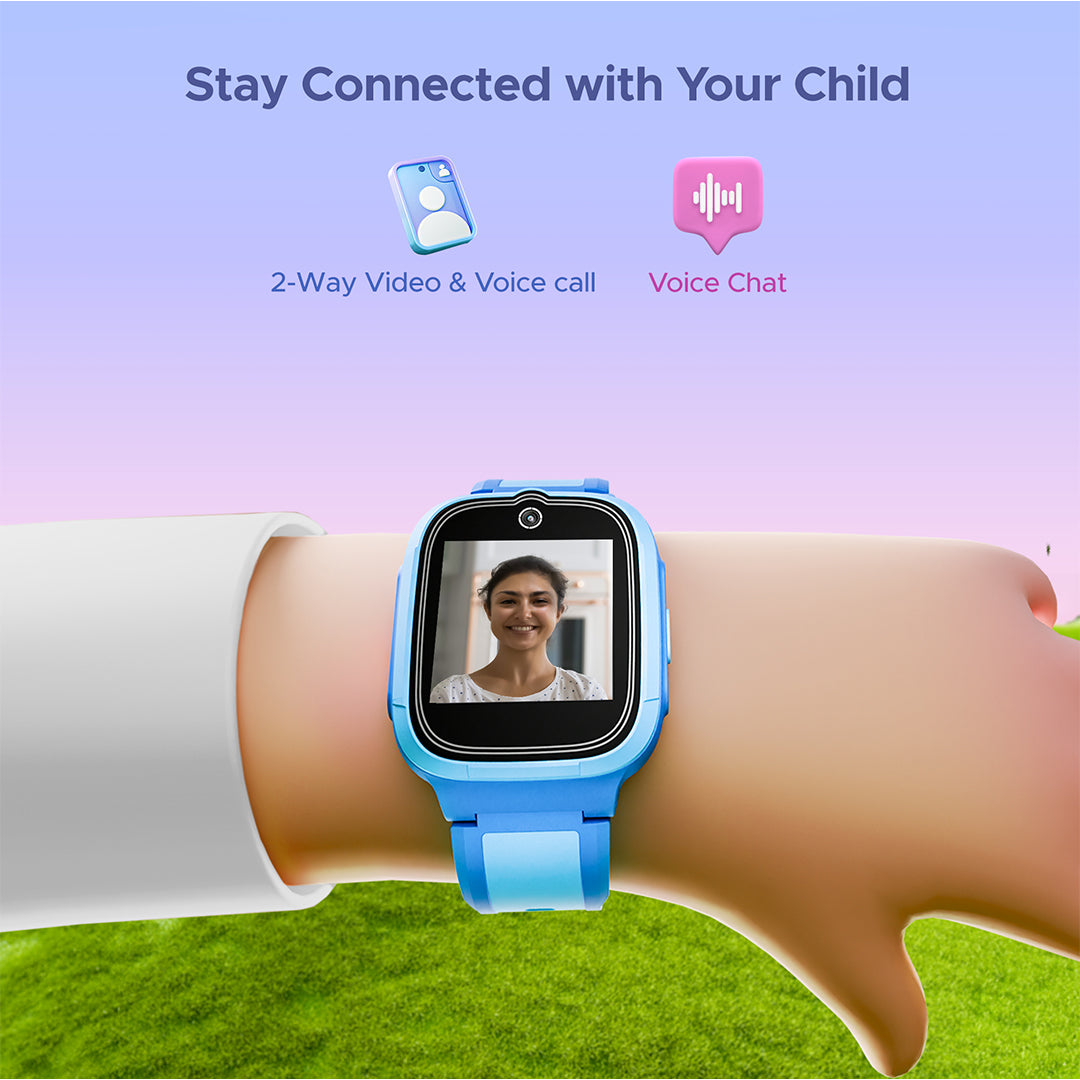 boAt Wanderer Smart | Premium Kids Smartwatch with 4G SIM and Wi-Fi Enabled, In-Built GPS, SOS Alerts, Geo Fencing