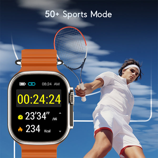 boAt Wave Elevate | Smartwatch with 1.96" (4.97cm) HD Display, BT Calling, 100+ Sports Modes, 15 Days Battery, Premium Metal Body