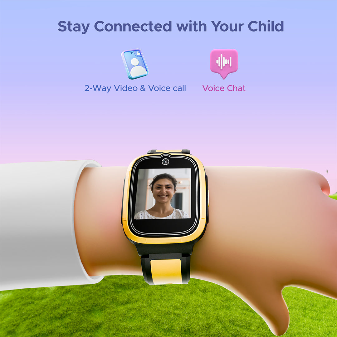 boAt Wanderer Smart | Premium Kids Smartwatch with 4G SIM and Wi-Fi Enabled, In-Built GPS, SOS Alerts, Geo Fencing