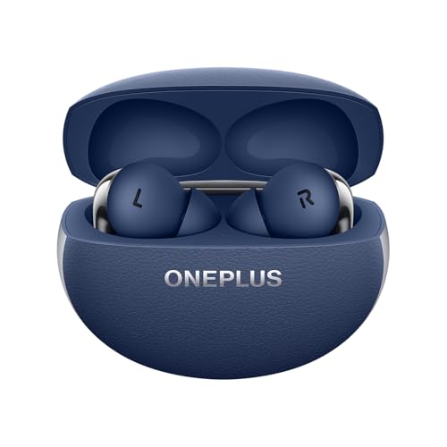 OnePlus Buds Pro 3 Bluetooth TWS in-Ear Buds - Dual Drivers, Dual DACs, Dynaudio EQs, Up to 50dB Adaptive Noise Cancellation, Up to 43Hrs Battery - Sapphire Blue