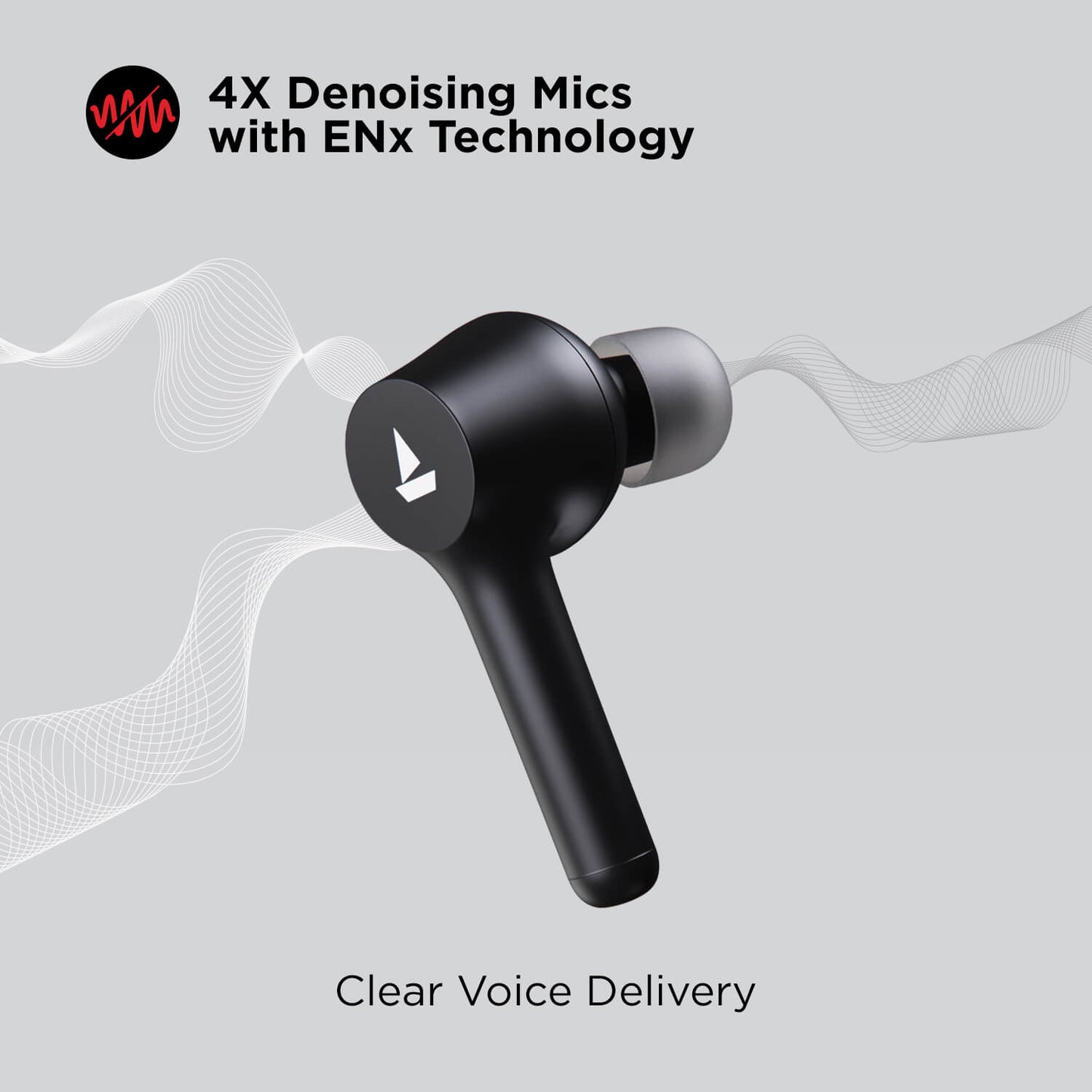 boAt Airdopes 281 Pro | Wireless Earbuds with 4 Mics, ASAP™ Charge, 6mm Drivers, 32 Hours Nonstop Audio Bliss, ENx™ Technology