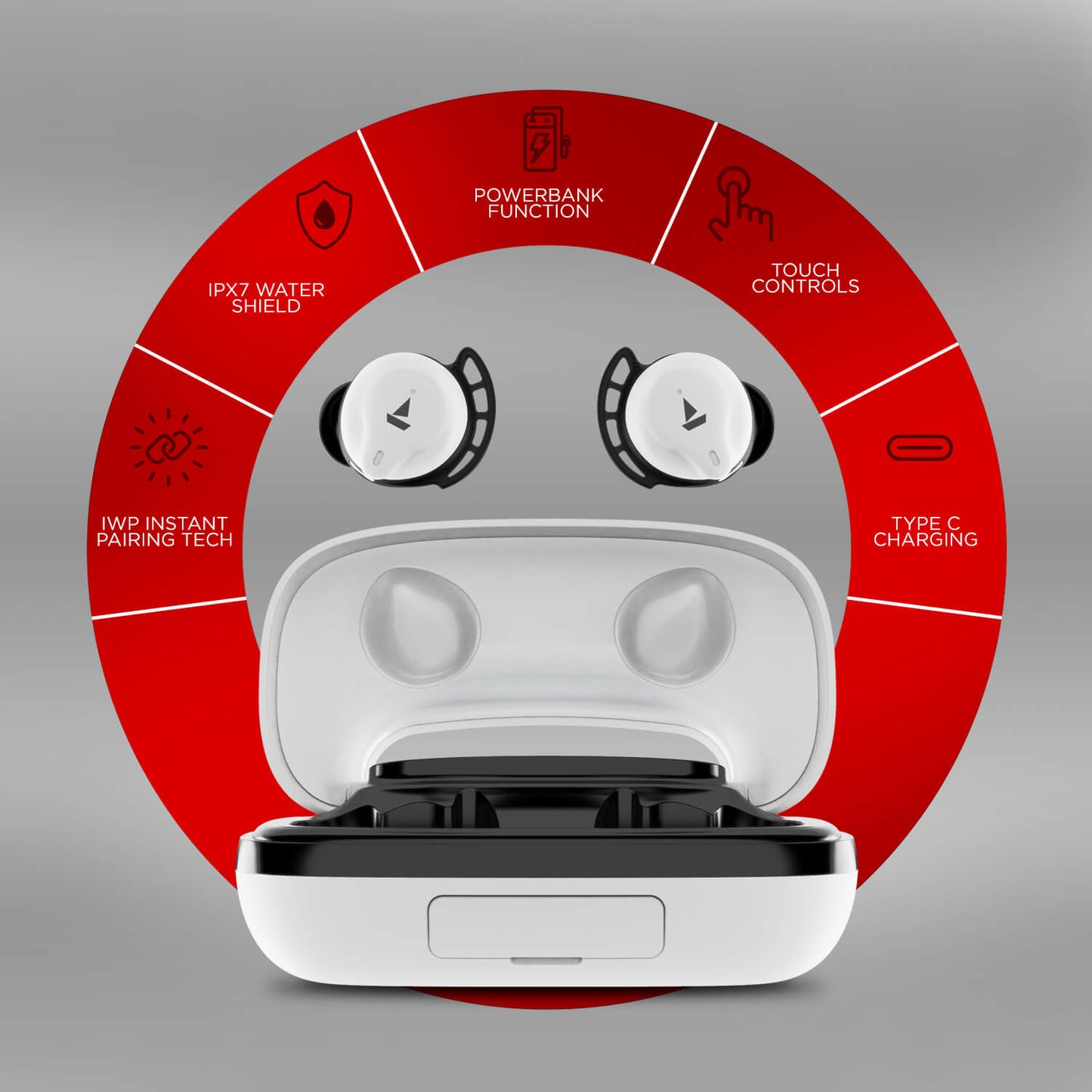 boAt Airdopes 621 | TWS Earbuds with 6mm Driver, 150 Hours Mountainous Playback, IWP & ASAP Charge technology