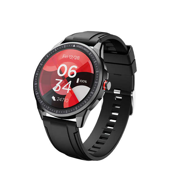 boAt Watch Flash | Round Dial Smart Watch with a 33mm Full Touch LCD Display, 10 Active Sports Mode, IP68 sweat and Water Resistant