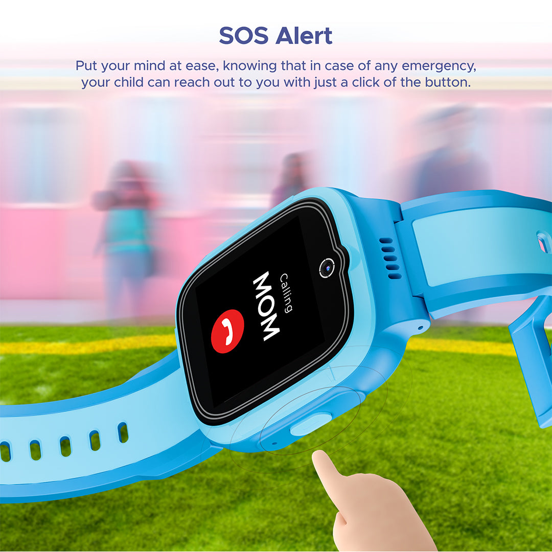 boAt Wanderer Smart | Premium Kids Smartwatch with 4G SIM and Wi-Fi Enabled, In-Built GPS, SOS Alerts, Geo Fencing