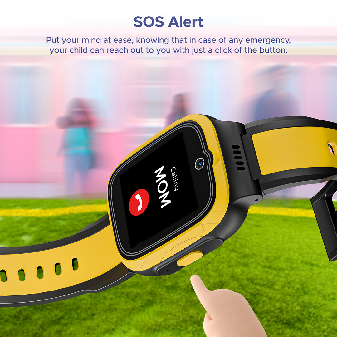 boAt Wanderer Smart | Premium Kids Smartwatch with 4G SIM and Wi-Fi Enabled, In-Built GPS, SOS Alerts, Geo Fencing