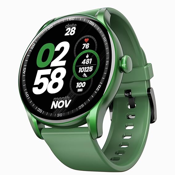 boAt Lunar Connect Ace | Round AMOLED Display Smartwatch with 1.43" (3.63 cm) Screen, Bluetooth Calling, 100+ Sports Modes