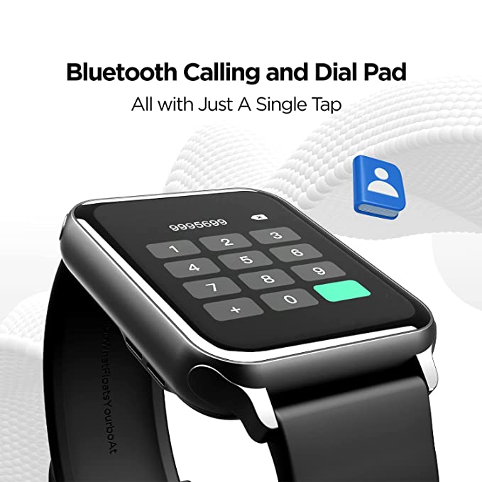 boAt Wave Call | Bluetooth Calling Smartwatch with 1.69" (4.29 cm) HD Curved Display, 150+ Watch Faces, Heart Rate & SPO2 Monitoring