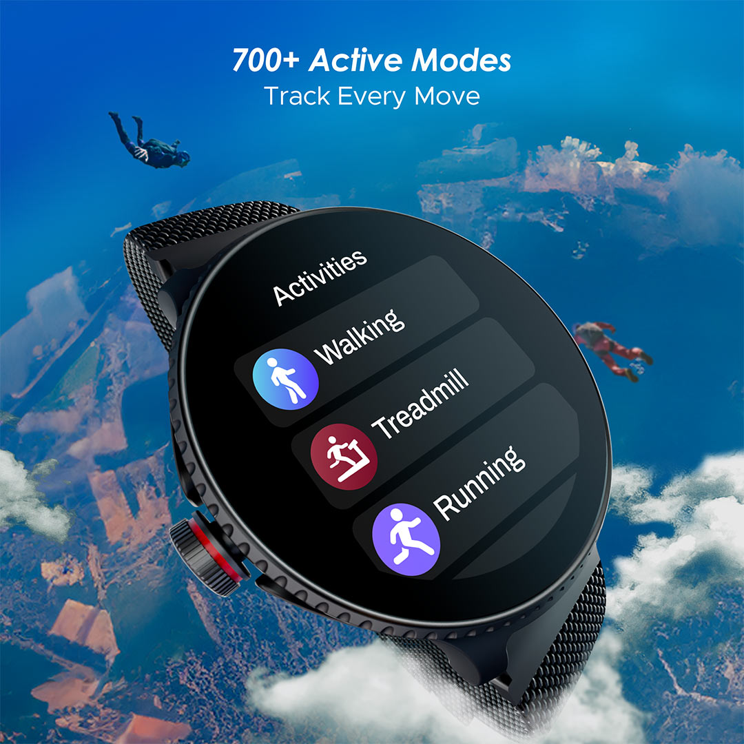 boAt Lunar Discovery | Premium Smartwatch with 1.39" Display, QR Code Hub, 700+ Active Modes, Crest Fitness Challenge