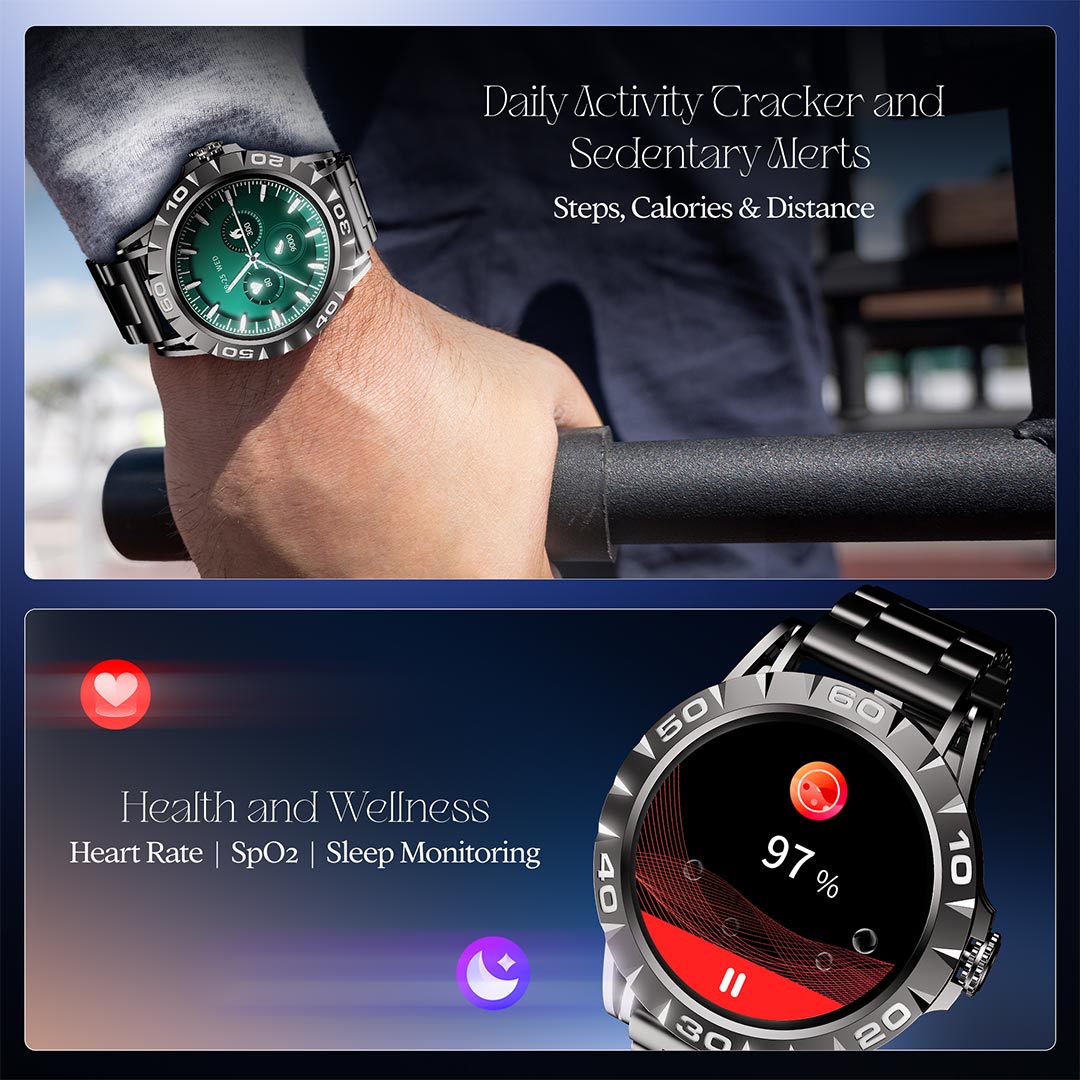 boAt Enigma Orion | Smartwatch with 1.39" HD Display, AI Voice Assistant, HR, SpO2 & Stress Monitoring, Sleep Monitor