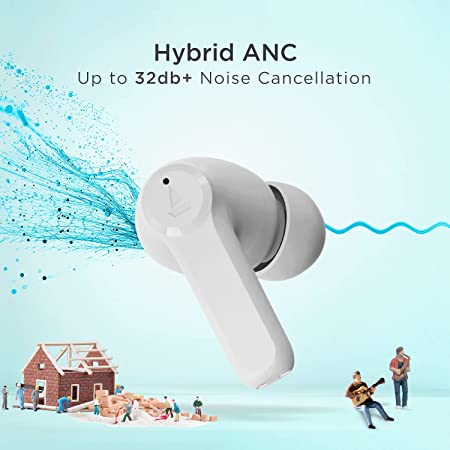 boAt Airdopes 393 ANC | Bluetooth Earbuds with 30 Hours of Playtime, Beast Mode, ENx™ technology