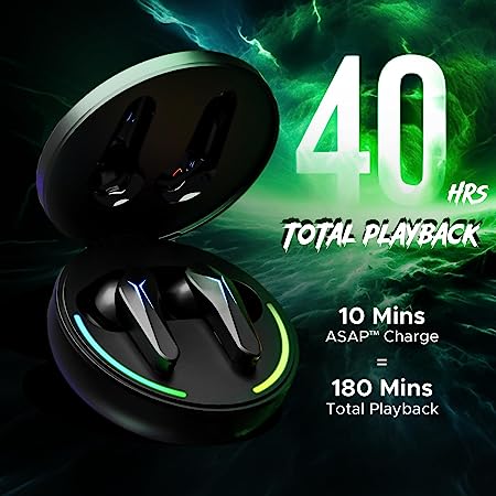 boAt Immortal 141 | Bluetooth Gaming Wireless Earbuds with BEAST™️Mode, ASAP™️ Charge, Bluetooth v5.3