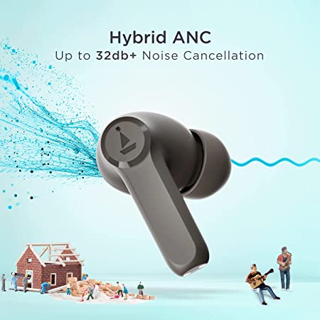 boAt Airdopes 393 ANC | Bluetooth Earbuds with 30 Hours of Playtime, Beast Mode, ENx™ technology