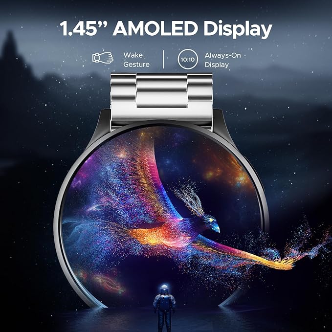 boAt Lunar Prime | Premium Round AMOLED 1.45" (3.68 cm) Display Smartwatch with Bluetooth Calling, Watch Face Studio, 700+ Active Modes