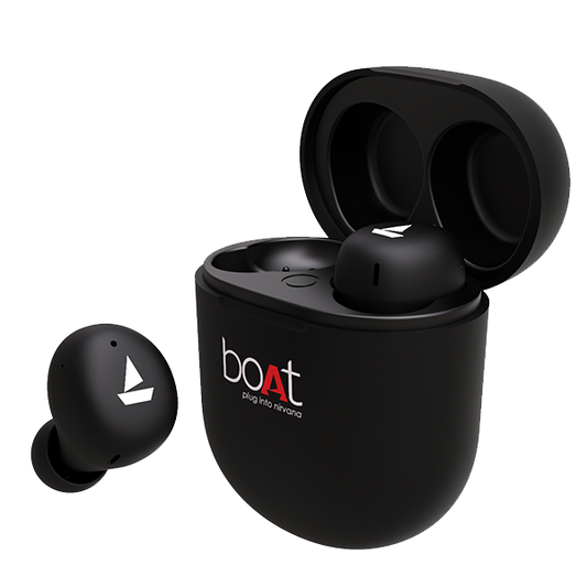 boAt Airdopes 381 | Bluetooth In-Ear Wireless Earbuds with 7mm Rhythmic Dynamic Drivers, Nonstop Music UpTo 20 Hours