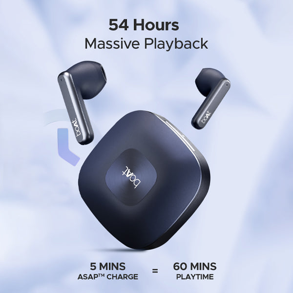 boAt Airdopes Genesis | Wireless Earbuds with 54 Hours Playback, BEAST™ Mode, Bluetooth v5.3, ENx™ Technology