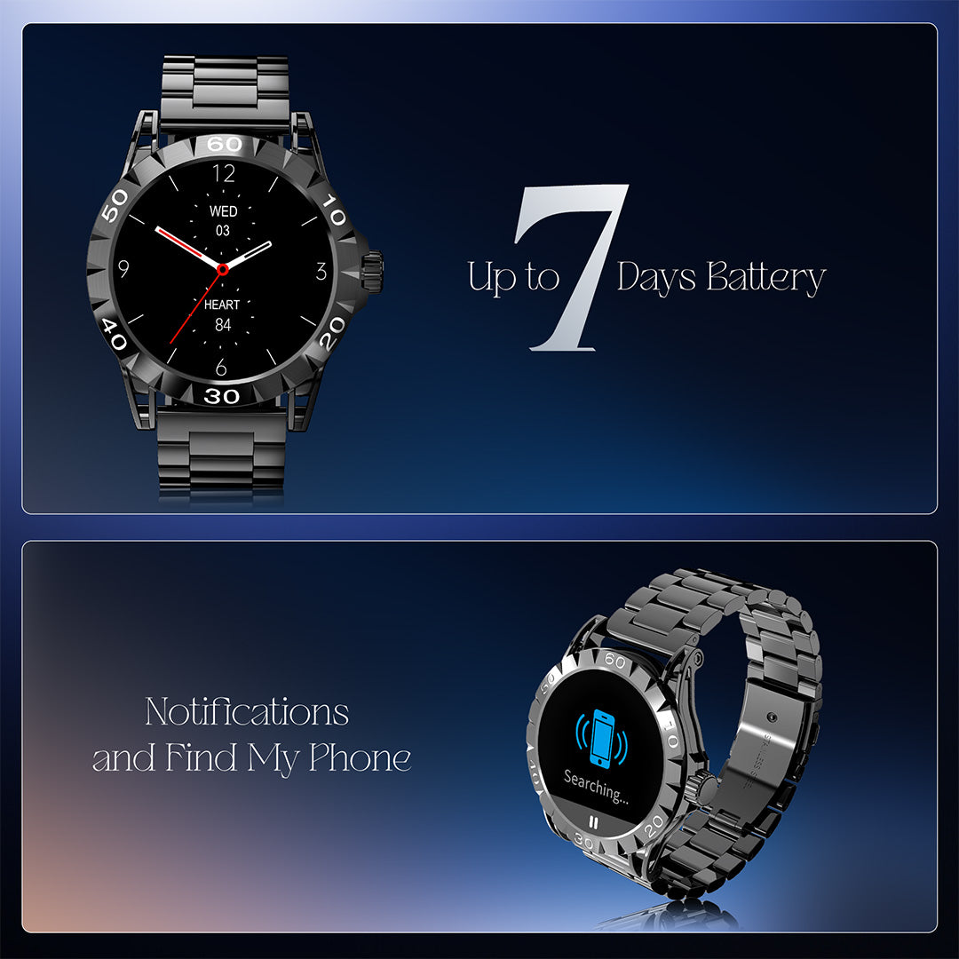 boAt Enigma Orion | Smartwatch with 1.39" HD Display, AI Voice Assistant, HR, SpO2 & Stress Monitoring, Sleep Monitor