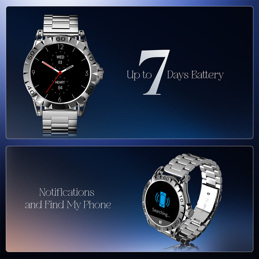 boAt Enigma Orion | Smartwatch with 1.39" HD Display, AI Voice Assistant, HR, SpO2 & Stress Monitoring, Sleep Monitor