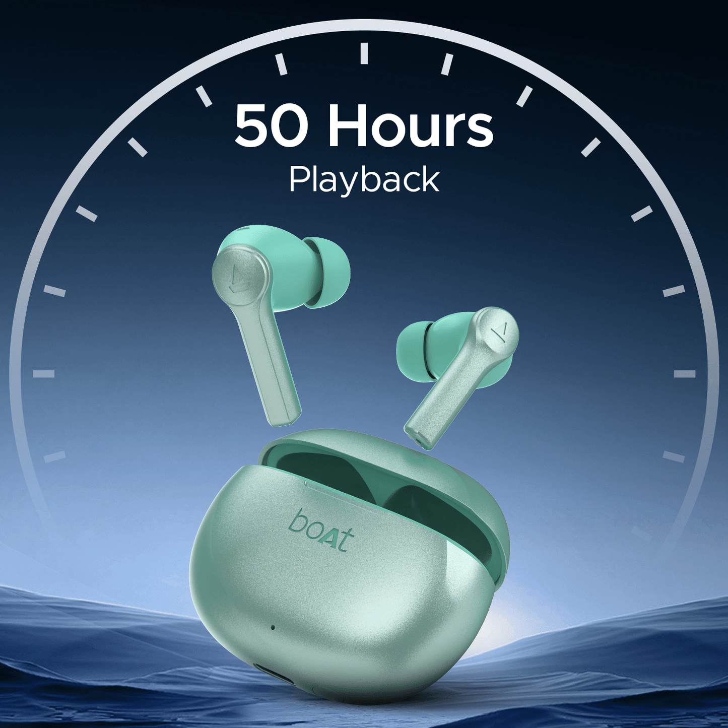 boAt Airdopes Supreme | Wireless Earbuds with 50 Hours Playback, AI ENx™ with Wind Noise Reduction, Cinematic Spatial Audio