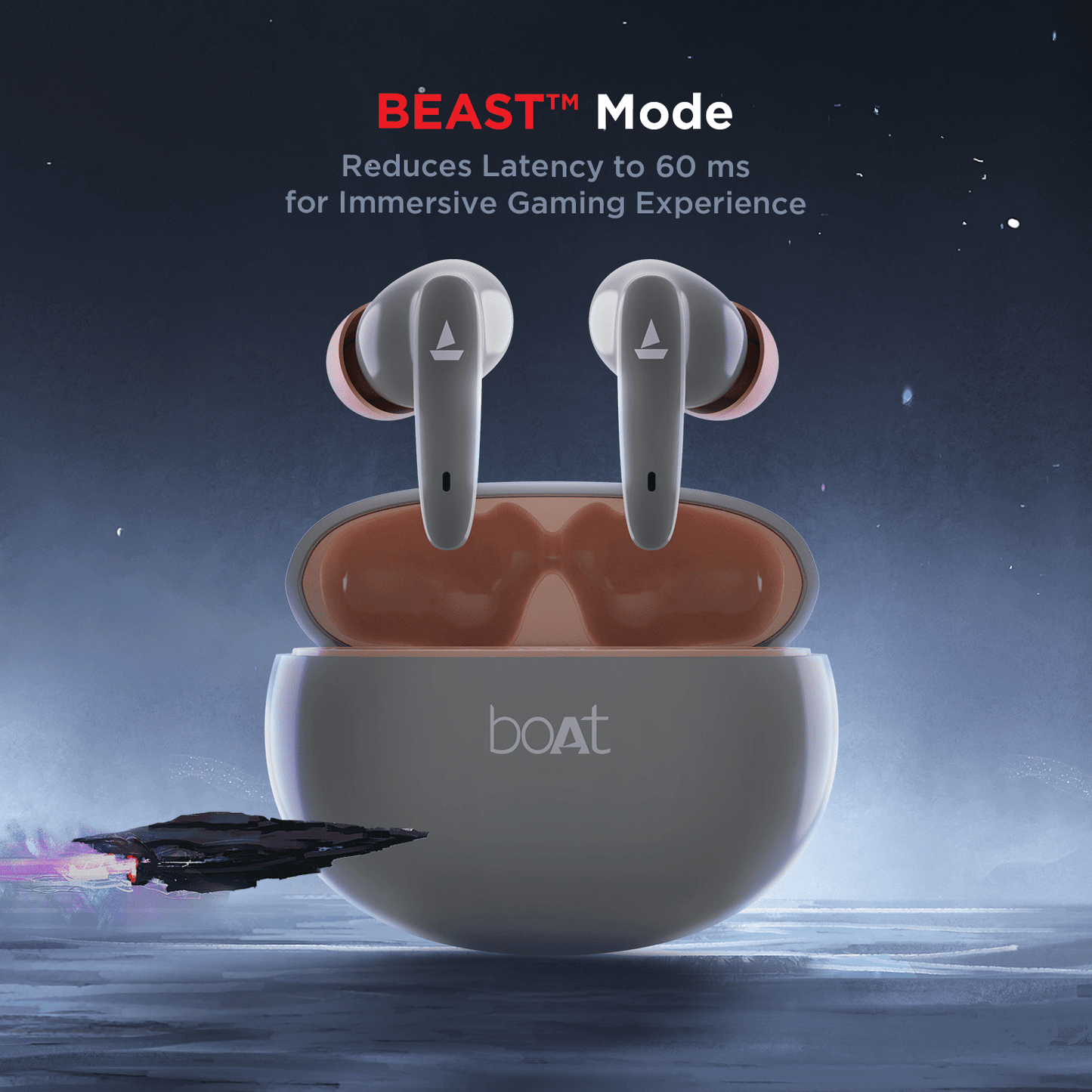 boAt Airdopes 181 | Wireless Earbuds with 10mm Driver, Type C Interface, BEAST™ Mode & Voice Assistant, ENx Technology