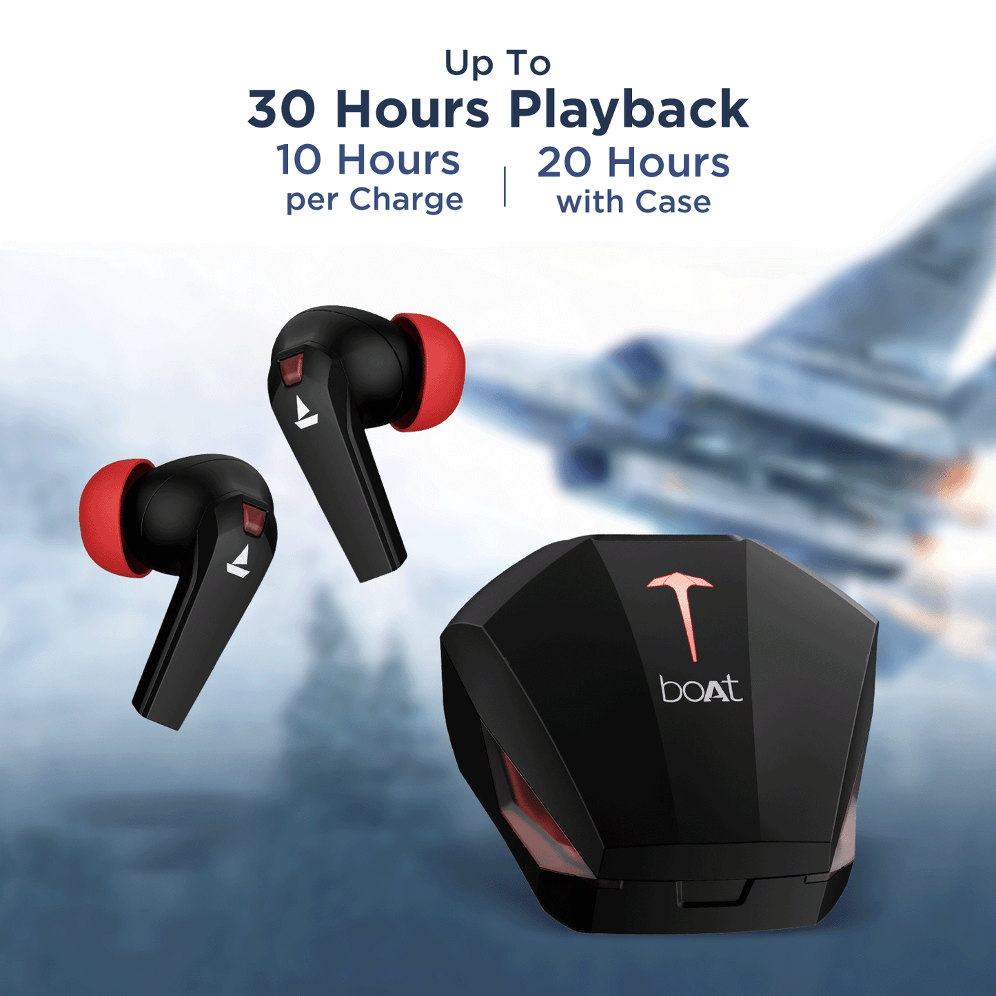 boAt Airdopes 192 | Gaming Earbuds with 13mm Drivers, BEAST™ Mode, ENx™ Technology, LED lights, 30 hours of nonstop playback