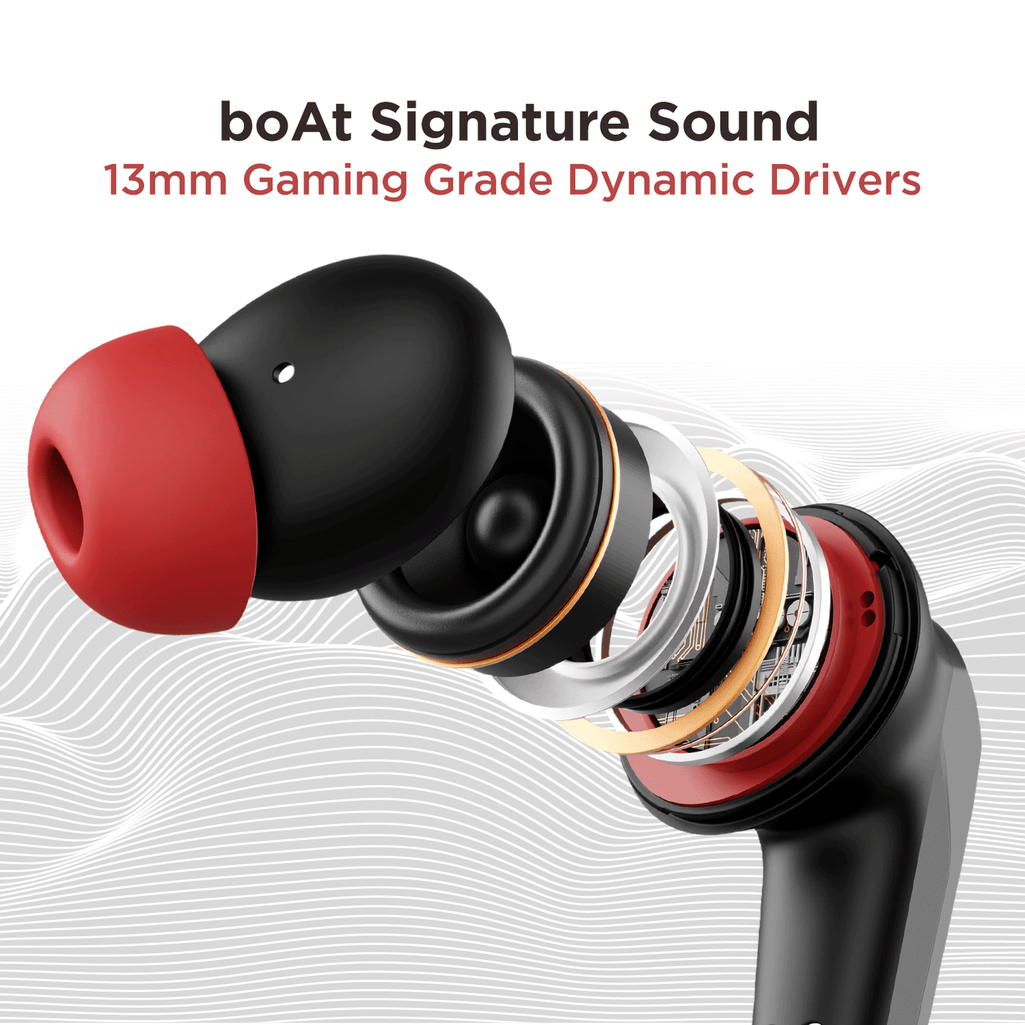 boAt Airdopes 192 | Gaming Earbuds with 13mm Drivers, BEAST™ Mode, ENx™ Technology, LED lights, 30 hours of nonstop playback