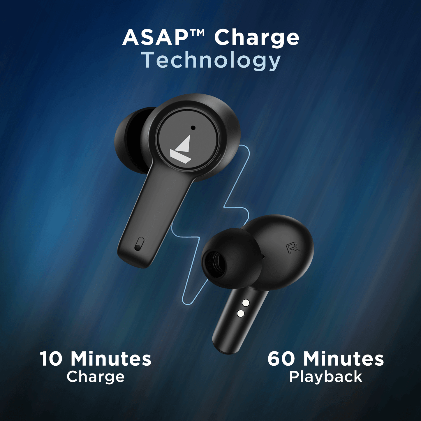 boAt Airdopes 411 ANC | Noise-Cancelling Earbuds with 10mm Drivers, ASAP™ Charge Technology, Up to 25dB ANC, ENx™ Technology, 17.5 Hours Playback