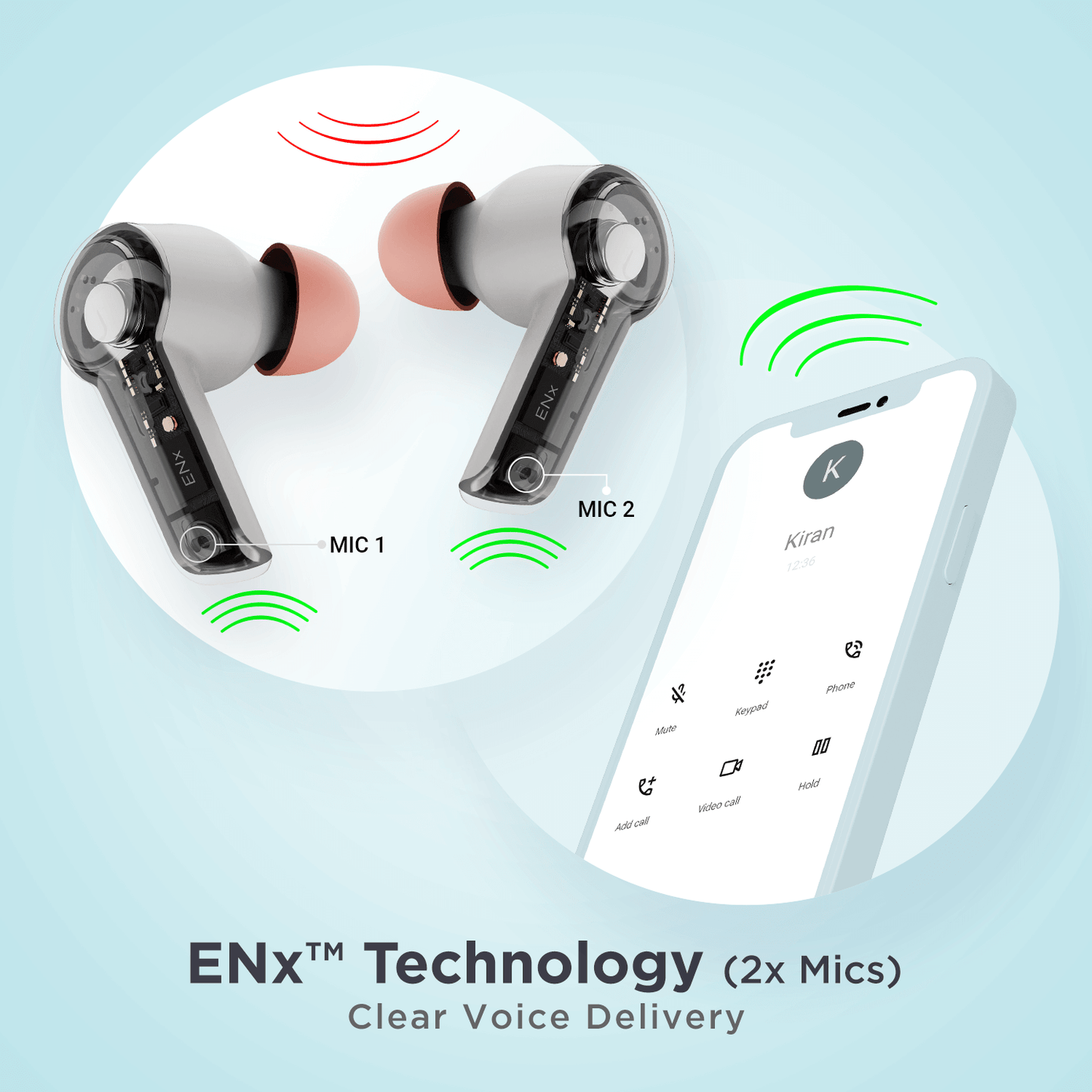 boAt Airdopes 418 ANC | Wireless Earbuds with 10mm Drivers, Up to 25dB ANC, ENx™ Technology, 17.5 Hours Playback, ASAP™ Charge