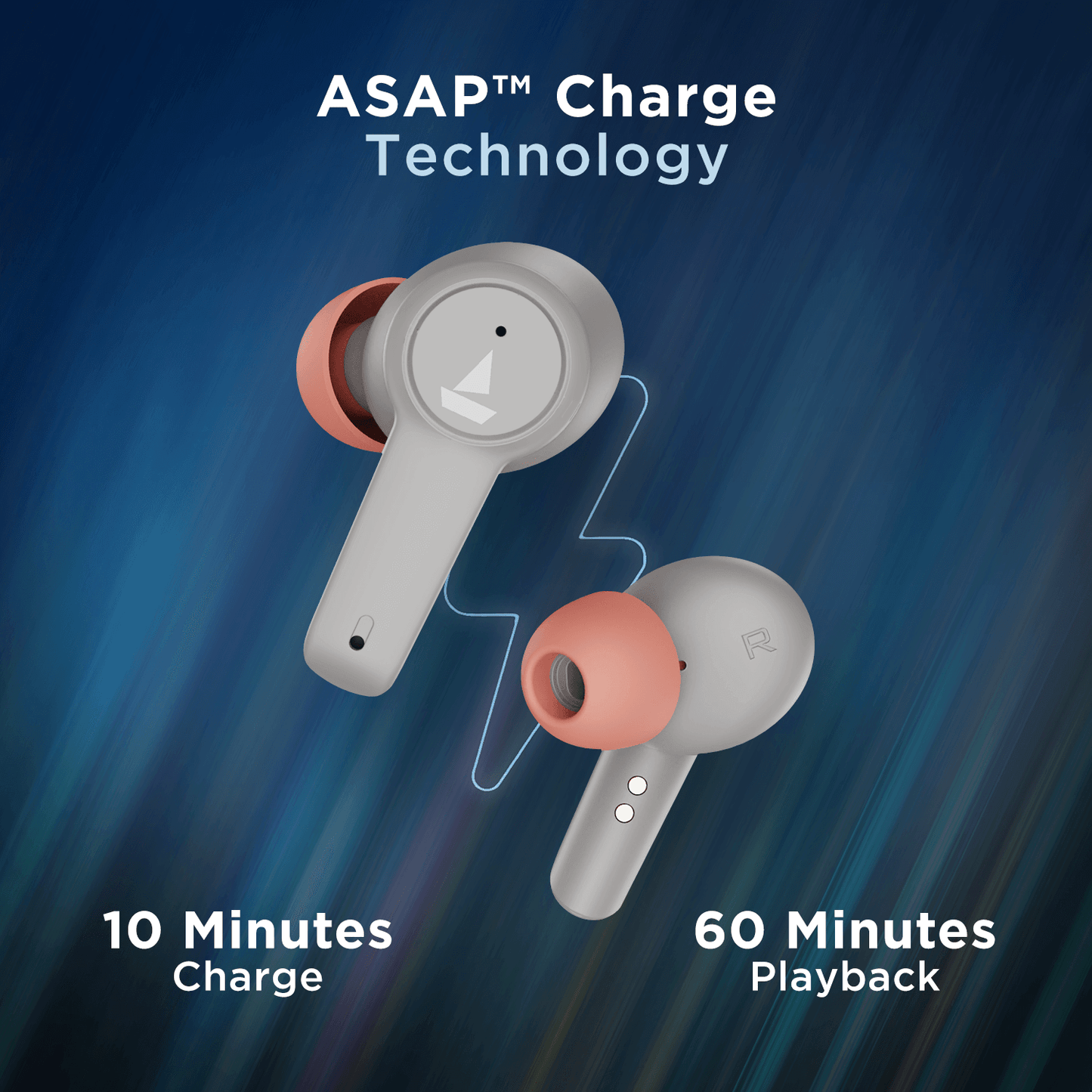 boAt Airdopes 418 ANC | Wireless Earbuds with 10mm Drivers, Up to 25dB ANC, ENx™ Technology, 17.5 Hours Playback, ASAP™ Charge