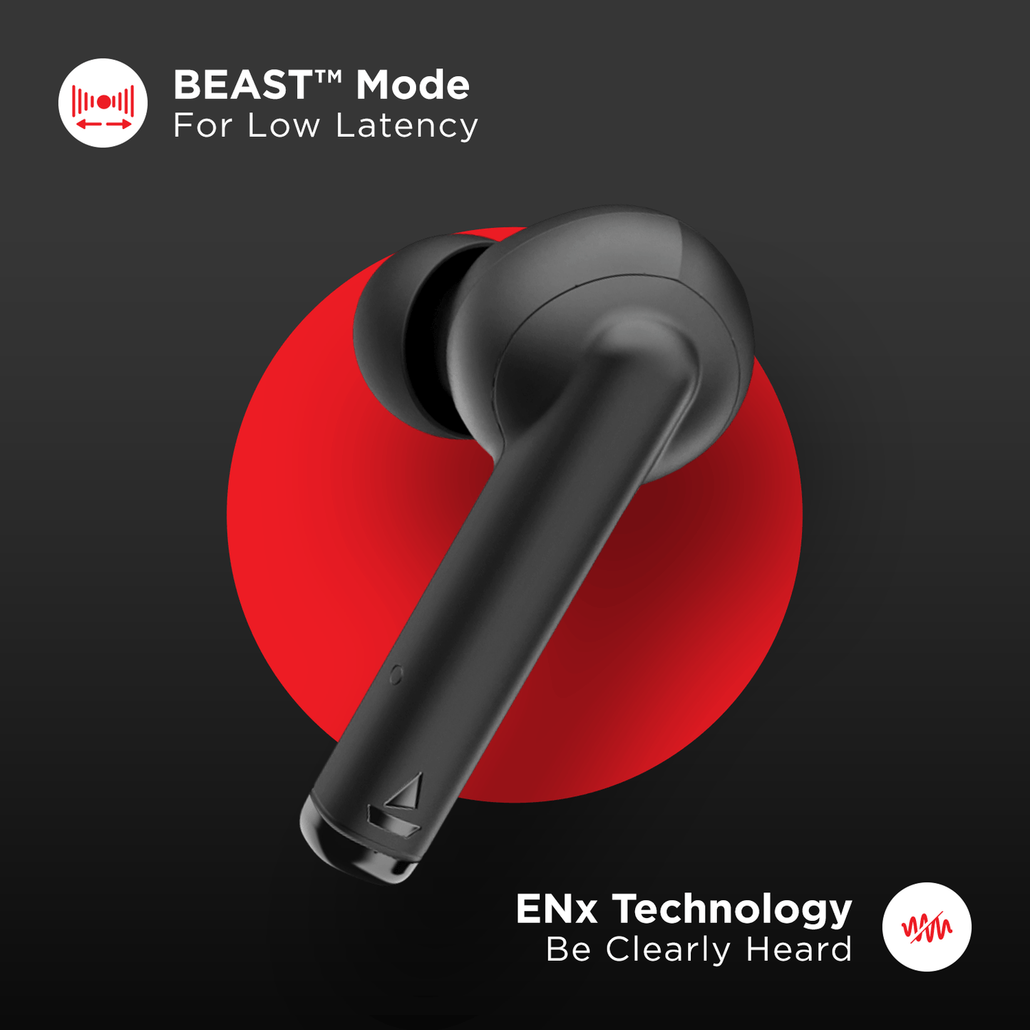 boAt Airdopes 452 | TWS Earbuds with 6mm Drivers, 380mAh Charging Case, ENx™ Technology, BEAST Mode for Gamers, ASAP™ Charge