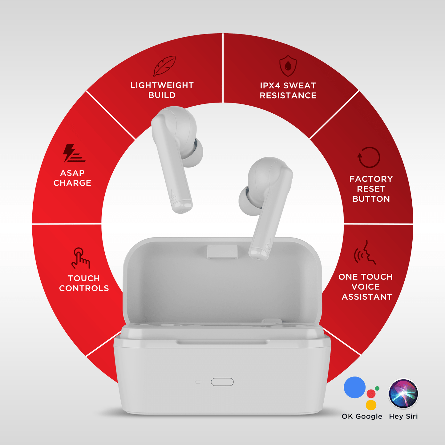 boAt Airdopes 452 | TWS Earbuds with 6mm Drivers, 380mAh Charging Case, ENx™ Technology, BEAST Mode for Gamers, ASAP™ Charge