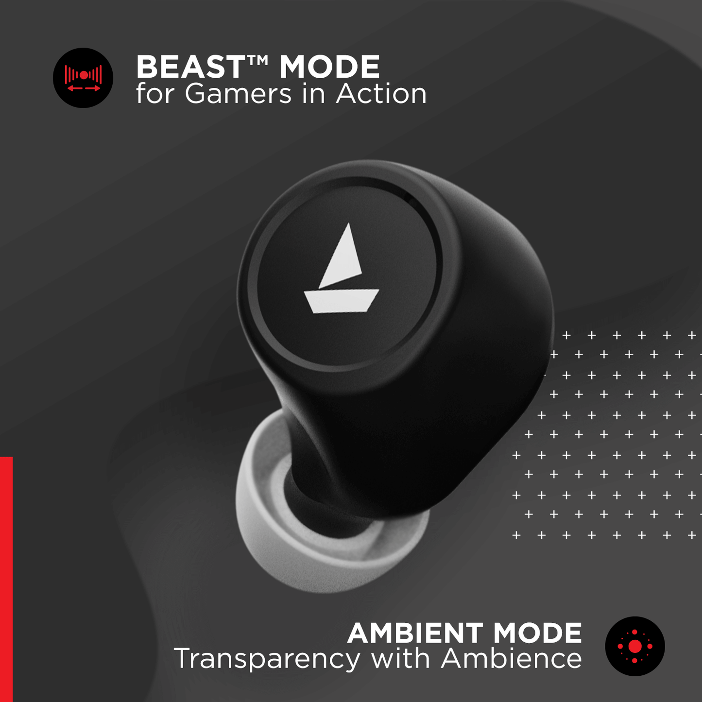 boAt Airdopes 501 ANC | ANC wireless Earbuds with Dual Mics with ENx Technology, BEAST™ for Low Latency, 8mm Drivers