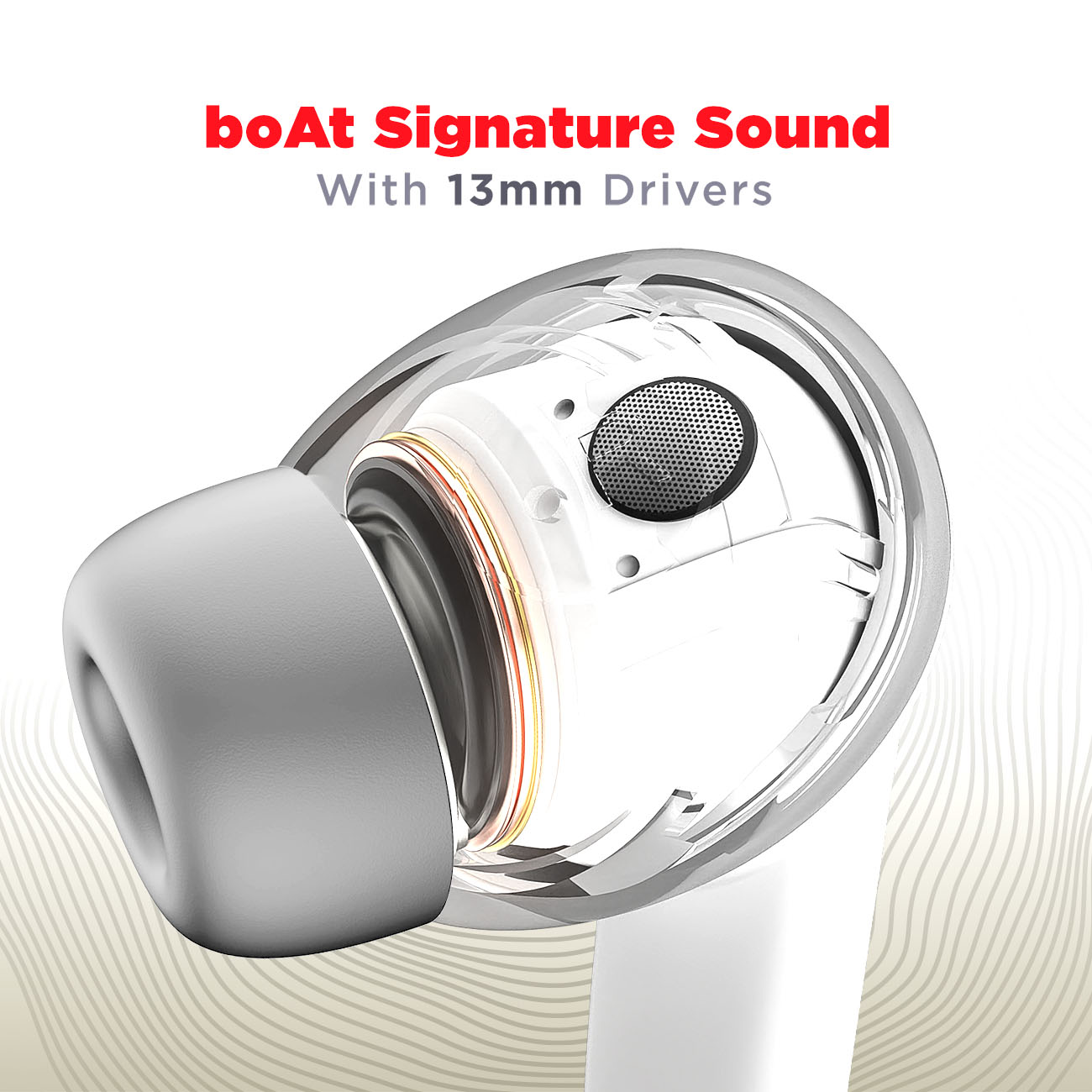 boAt Airdopes Atom 83 | True Wireless Earbuds with up to 50 Hours Playtime, Quad Mics with ENx™ Technology, 13mm Drivers, BEAST™ Mode, ASAP™ Charge