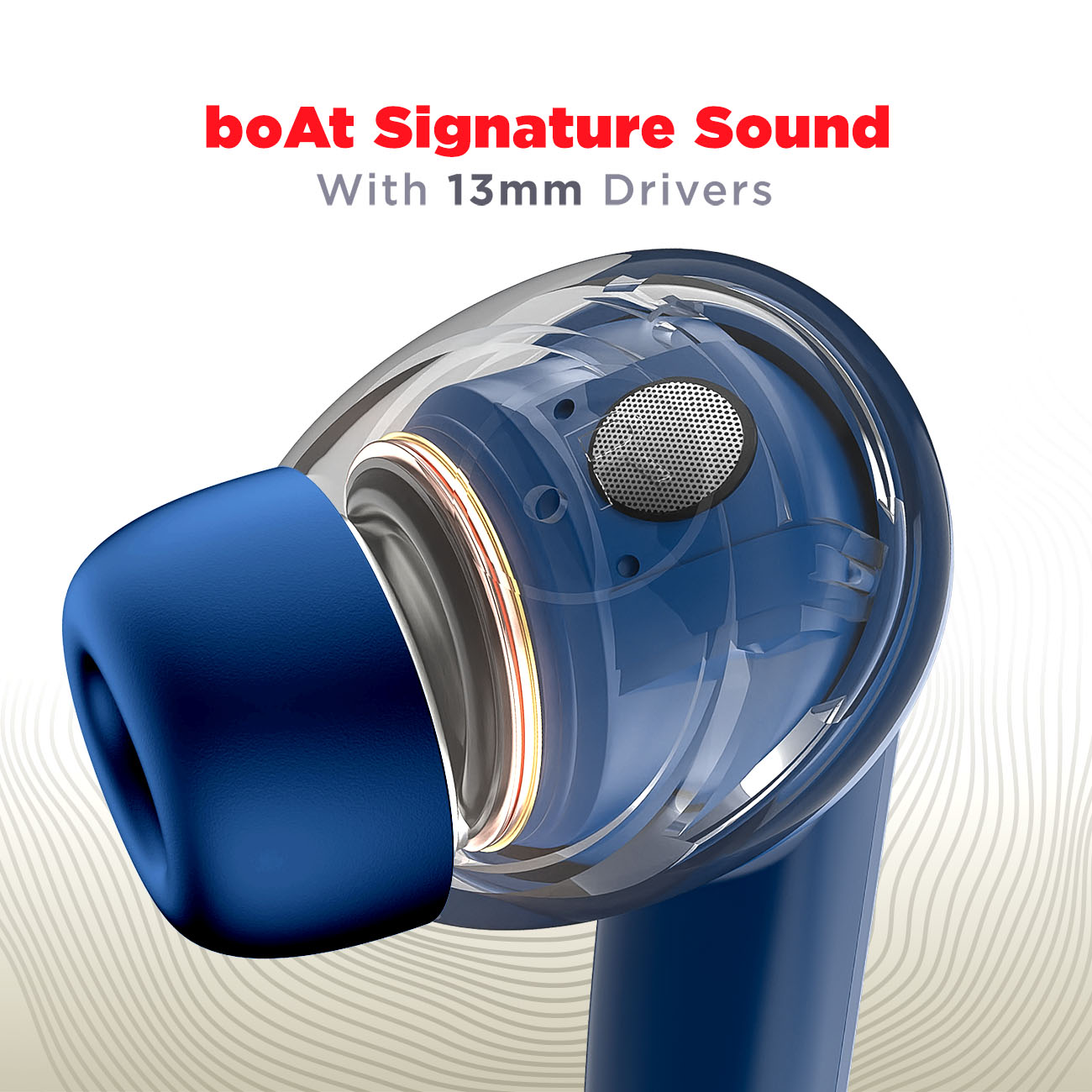 boAt Airdopes Atom 83 | True Wireless Earbuds with up to 50 Hours Playtime, Quad Mics with ENx™ Technology, 13mm Drivers, BEAST™ Mode, ASAP™ Charge