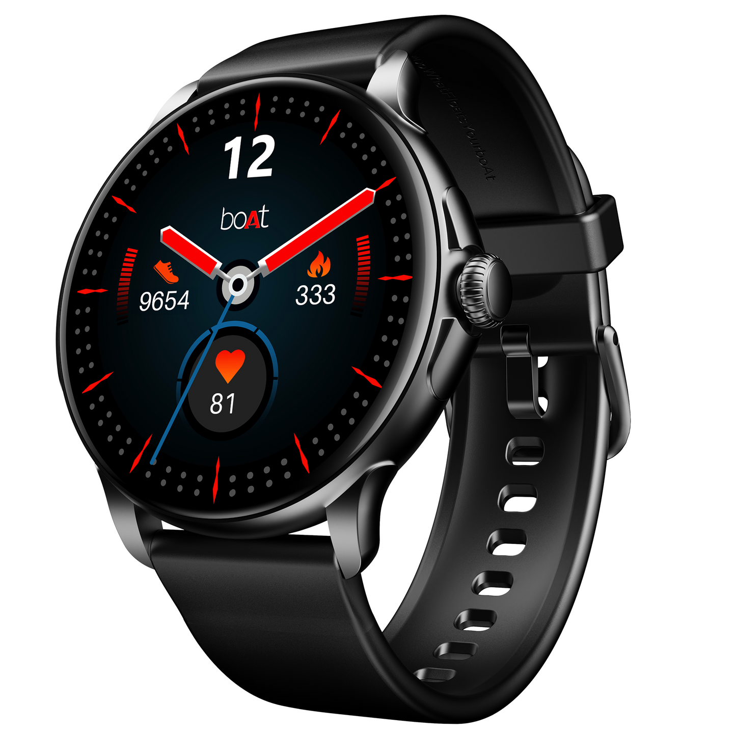 boAt Lunar Oasis | Smartwatch with 1.43" AMOLED Display, Turn-By-Turn Navigation, Dynamic User Interface, QR Tray