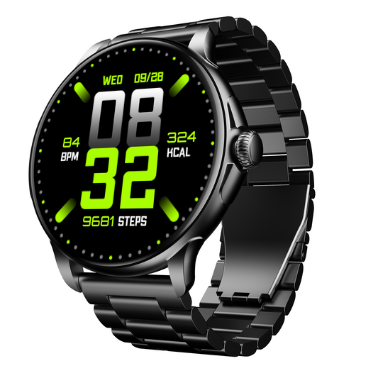 boAt Lunar Oasis | Smartwatch with 1.43" AMOLED Display, Turn-By-Turn Navigation, Dynamic User Interface, QR Tray