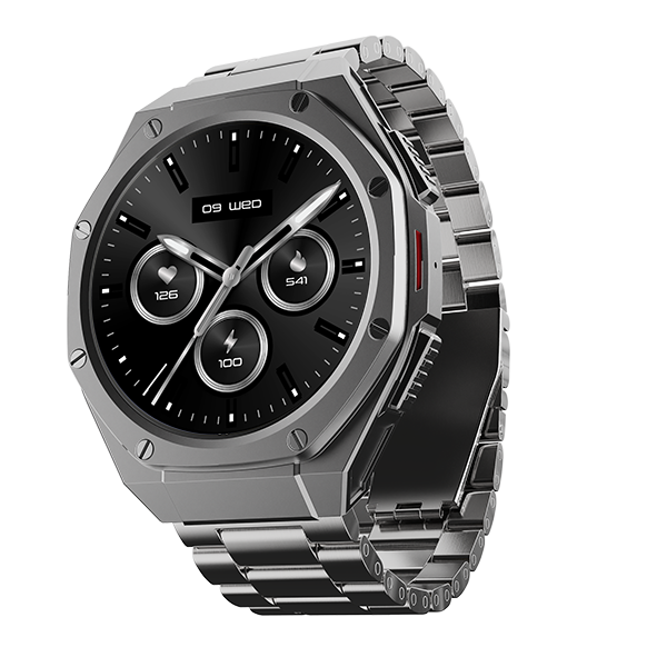 boAt Enigma X600 | Smartwatch with 1.43" (3.63 cm) Amoled Round Display, BT Calling, 100+ Watch Faces, 100+ Sports Modes