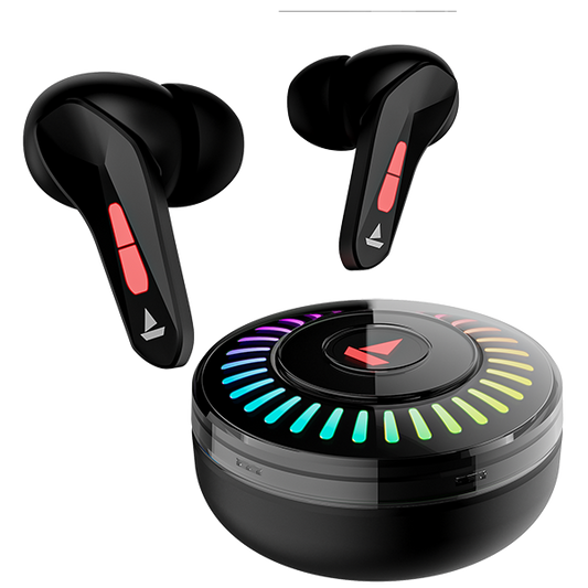 boAt Immortal 201 | Bluetooth Gaming Wireless Earbuds with 40ms BEAST™ Mode, Real RGB Lights, boAt Signature Sound