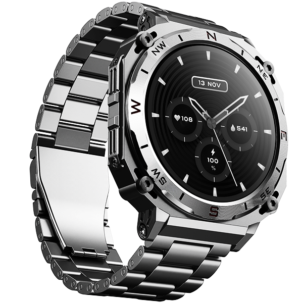 boAt Enigma X500 | Smartwatch with 1.43" (3.63 cm) AMOLED Round Display, BT Calling, 100+ Watch Faces, 100+ Sports Modes