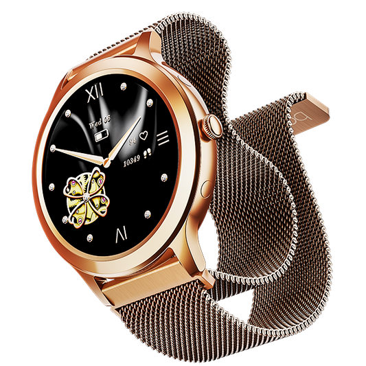 boAt Enigma R32 | Women Smartwatch with 1.32" (3.35cm) Round TFT Display, BT Calling, Luxurious Metal Body, 100+ Watch Faces