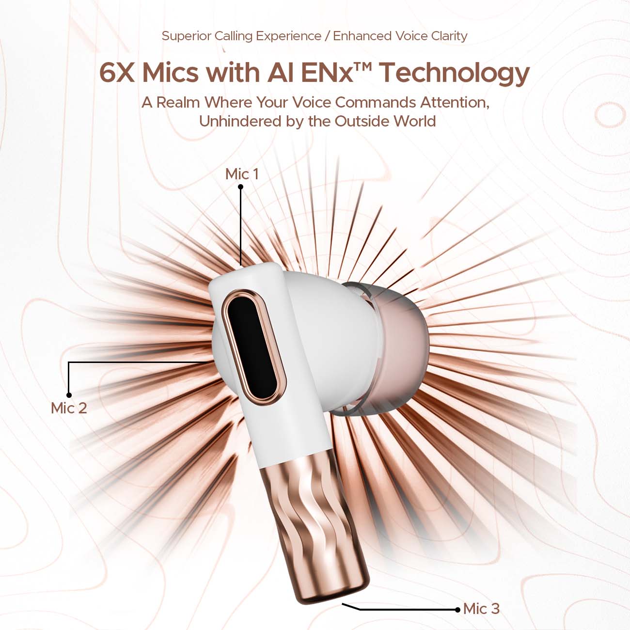 boAt Nirvana Zenith | Wireless Earbuds with ANC up to 50dB, 6x Mics with AI ENx™ Tech, Bluetooth v5.3, 50 Hours Playback