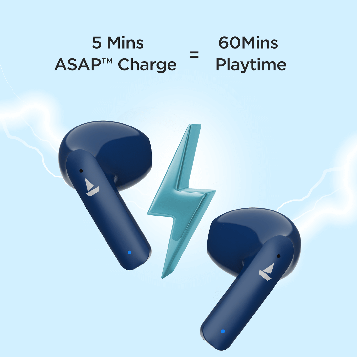 boAt Airdopes 100 | TWS Wireless Earbuds with 50 Hours Playback Time, Quad Microphone, IWP™ technology