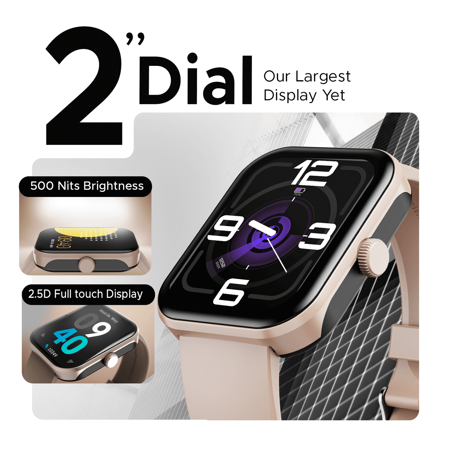 boAt Ultima Call Max | Bluetooth Calling Smartwatch with 2"(5.08 cm) Large HD Display, 100+ Sports Modes, 10 Days Battery