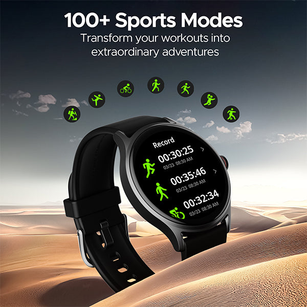 boAt Lunar Mirage | Smartwatch with 1.52" (3.86cm) Round HD Display, BT Calling, 100+ Sports Modes, Functional Crown