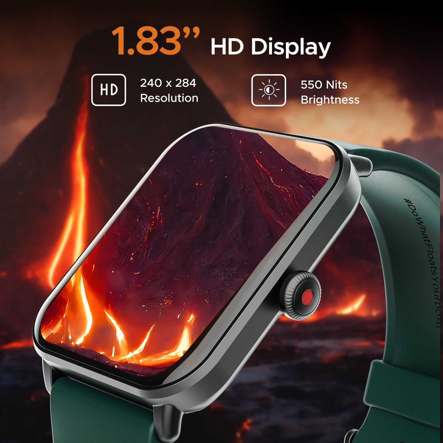 boAt Wave Fury | Bluetooth Calling Smartwatch with 1.83" (4.64cm) HD display, 30 days Battery, Heart Rate & SpO2 monitoring