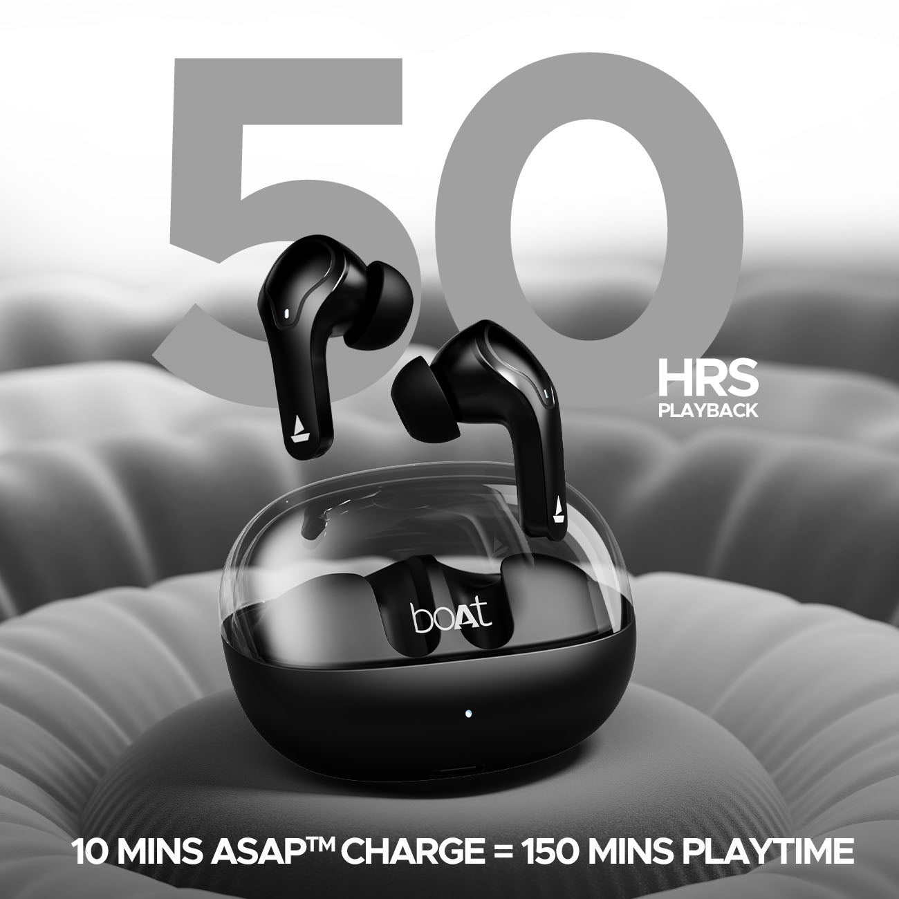 boAt Airdopes 311 PRO | Wireless Earbuds with 50 Hours Playback, Dual Mics with ENx™ Technology, BEAST™ Mode, ASAP™ Charge