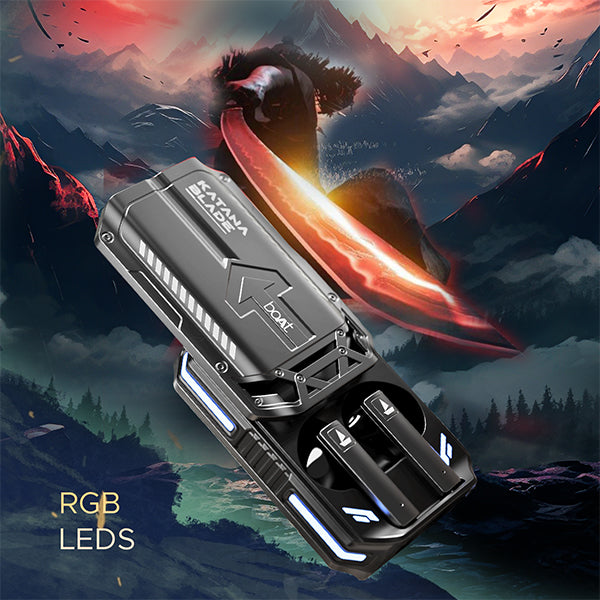 boAt Immortal Katana Blade | Bluetooth Gaming Wireless Earbuds with 50 Hours Playback, Dynamic RGB LEDs, BEAST™️Mode