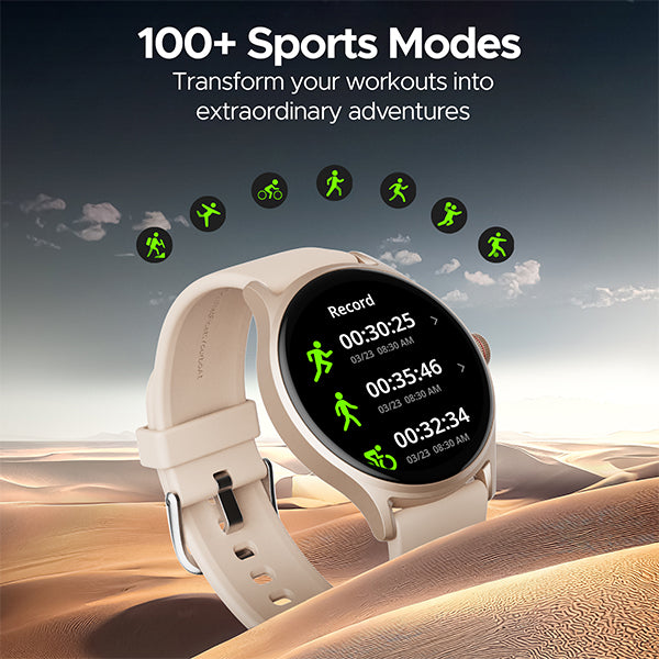 boAt Lunar Mirage | Smartwatch with 1.52" (3.86cm) Round HD Display, BT Calling, 100+ Sports Modes, Functional Crown